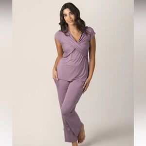 Kindred Bravely Davy Women's Maternity & Nursing Postpartum Pajama Set- Small